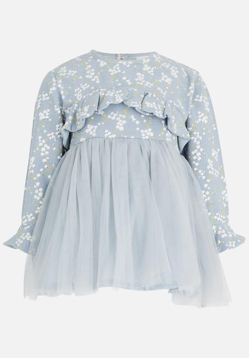 Pop Candy - Tulle Combo Dress Grey