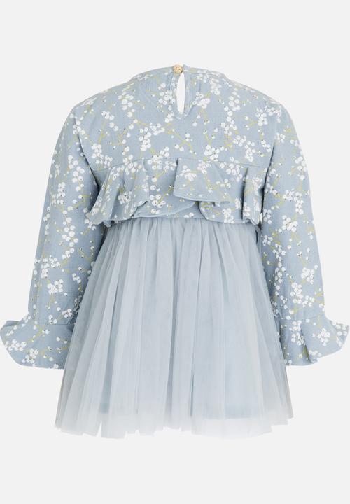 Pop Candy - Tulle Combo Dress Grey