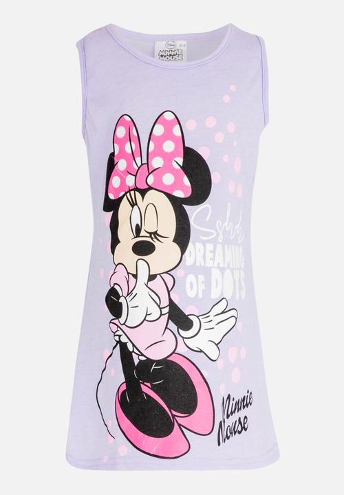 Pop Candy - Minnie Mouse Pj Vest Mid Purple