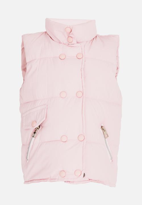 Pop Candy - Girls Puffer Vest Mid Pink