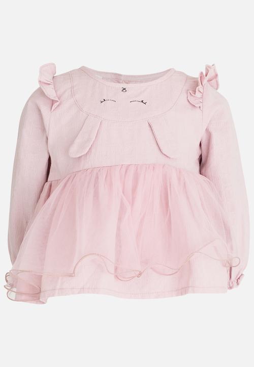 Pop Candy - High Waist Top Pale Pink