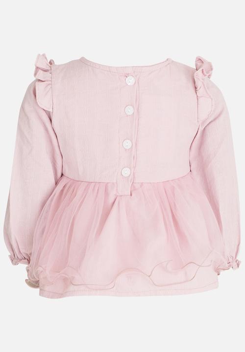 Pop Candy - High Waist Top Pale Pink