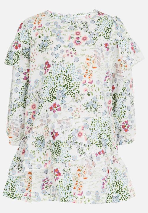 Pop Candy - Long Sleeve Printed Dress Multi-colour