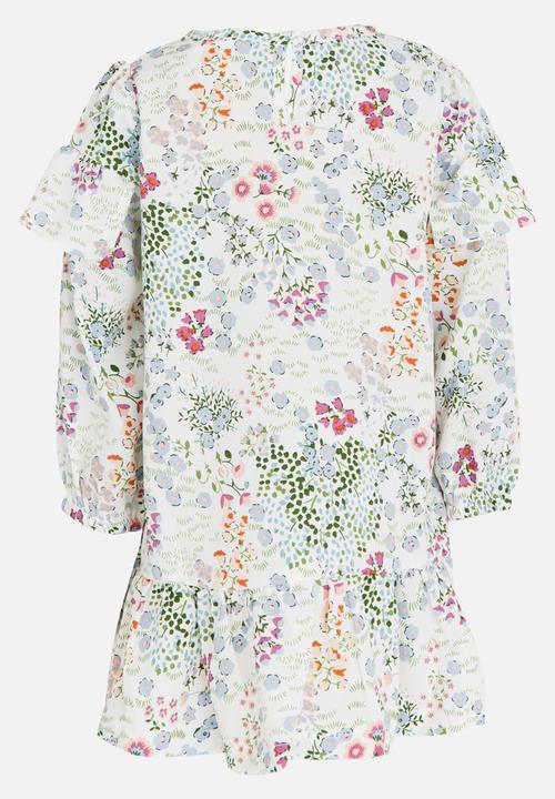 Pop Candy - Long Sleeve Printed Dress Multi-colour