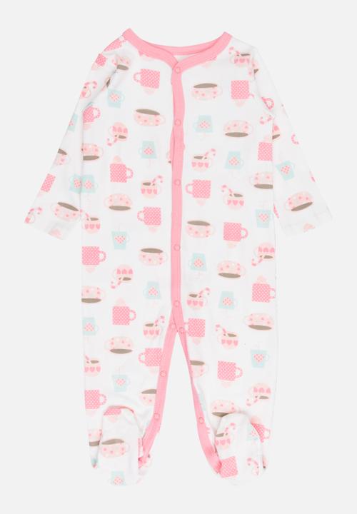 Pop Candy - Printed Sleepsuit Pale Pink