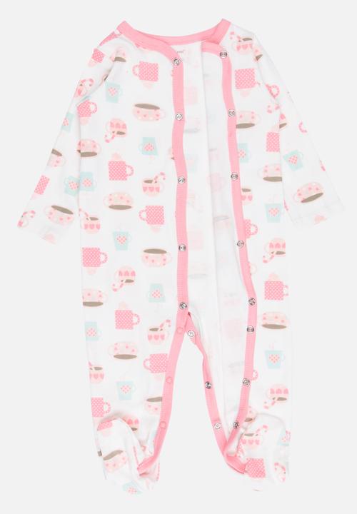 Pop Candy - Printed Sleepsuit Pale Pink