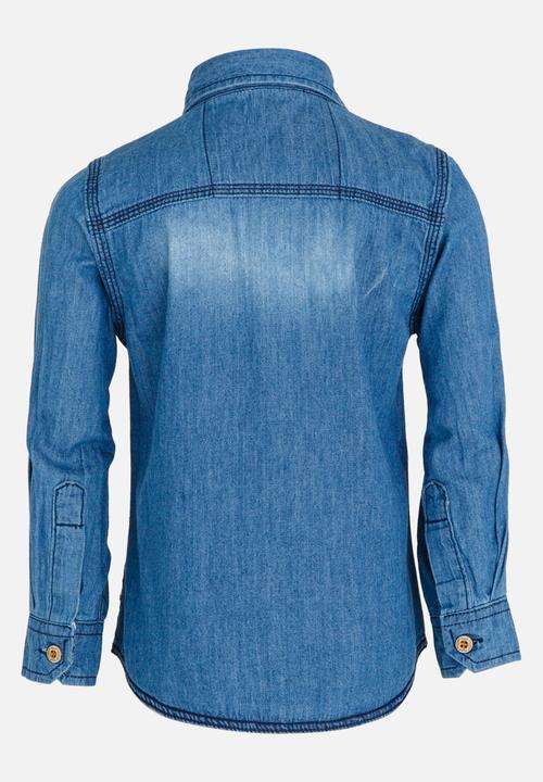 Pop Candy - Denim Shirt Blue