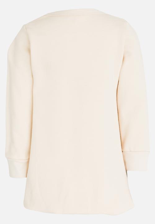 Pop Candy - Girls  Long Sleeve Sweat Top Cream