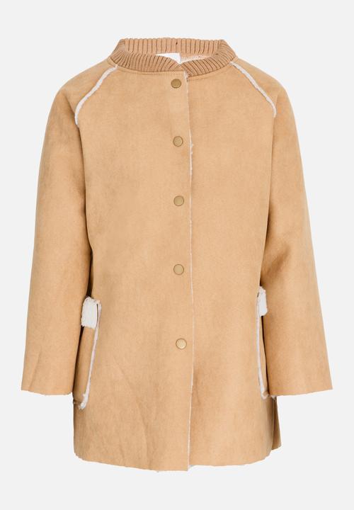 Pop Candy - Girls long jacket - camel