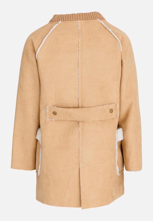 Pop Candy - Girls long jacket - camel