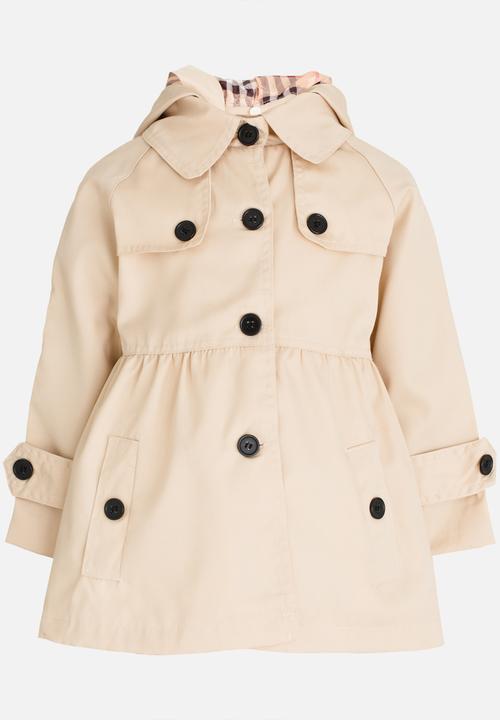 Pop Candy - Hooded Parker Jacket Stone