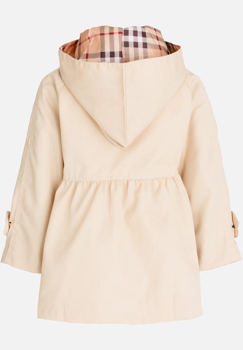 Pop Candy - Hooded Parker Jacket Stone