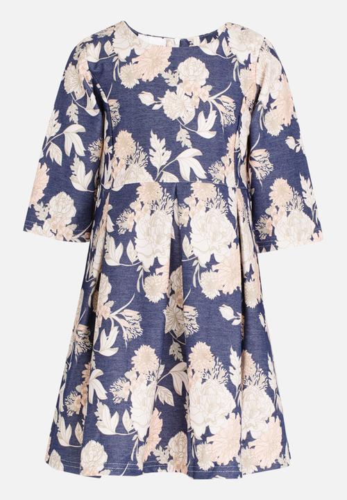 Pop Candy - Floral Printed Dress Multi-colour