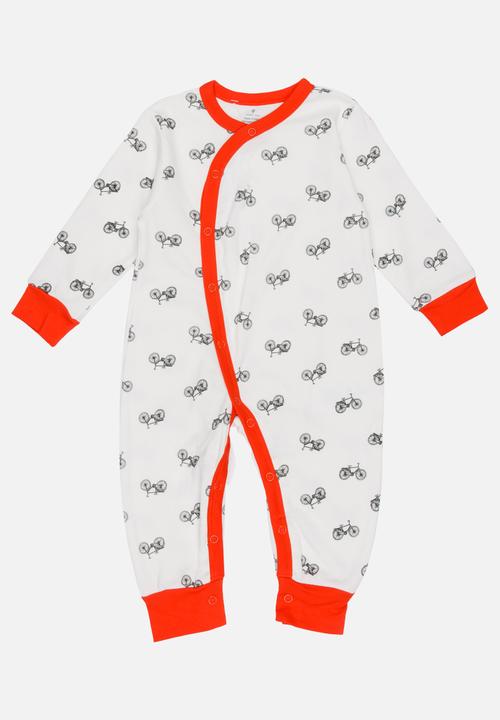 Pop Candy - Printed Sleepsuit White