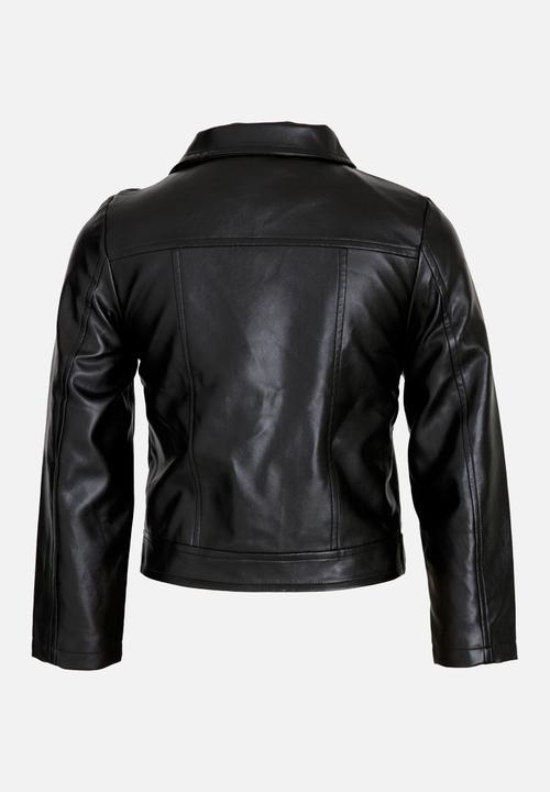 Pop Candy - Girls Biker Jacket Black