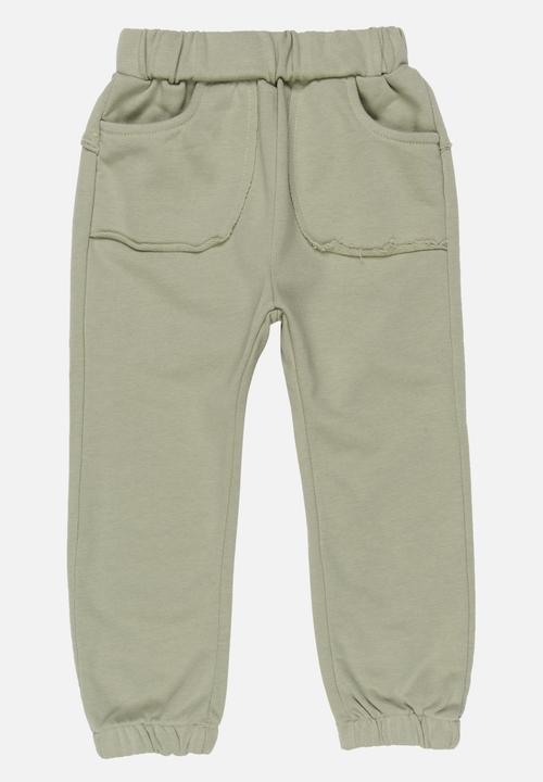 Pop Candy - Plain Joggers Khaki Green
