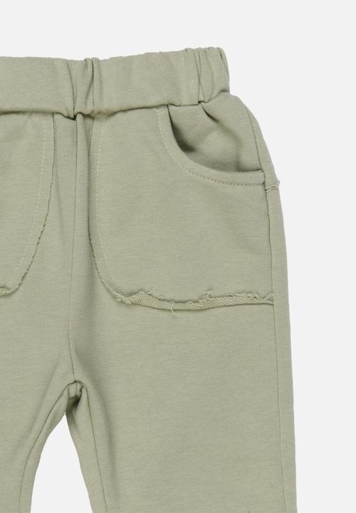 Pop Candy - Plain Joggers Khaki Green