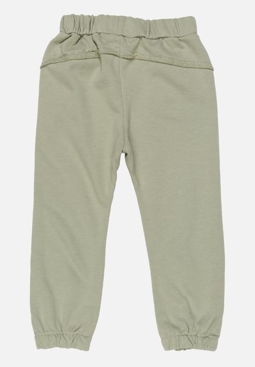 Pop Candy - Plain Joggers Khaki Green