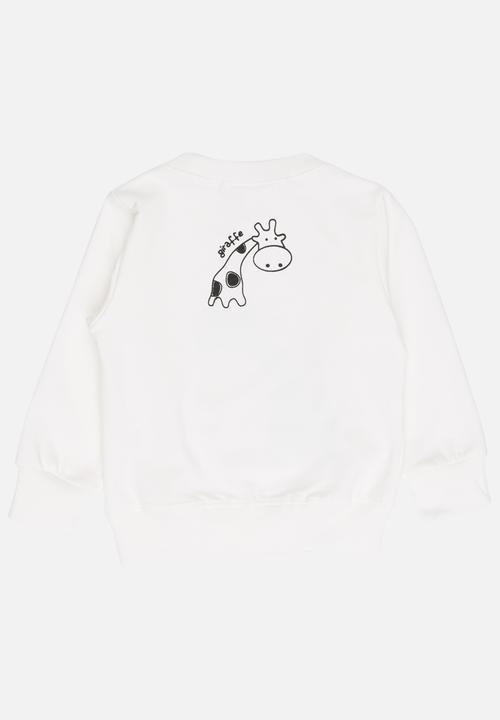 Pop Candy - Boys Long Sleeve Sweat Top White