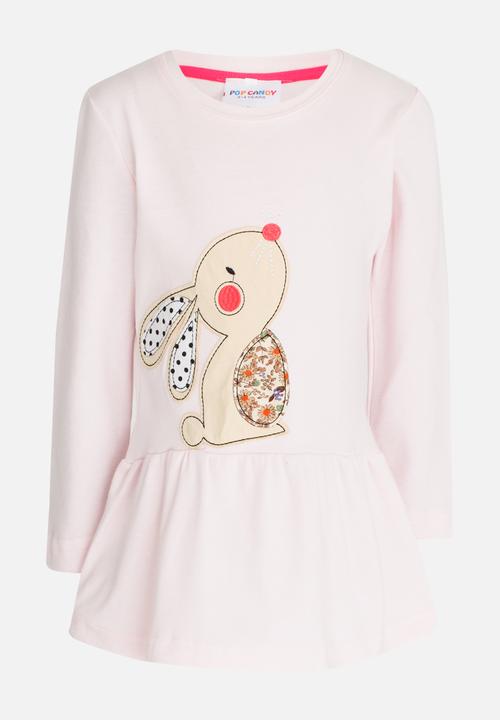 Pop Candy - Printed Sweat Top Mid Pink