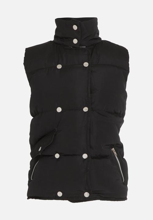 Pop Candy - Girls Puffer Vest Black
