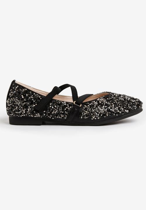 Pop Candy - Ballerina Sequin pump - black 