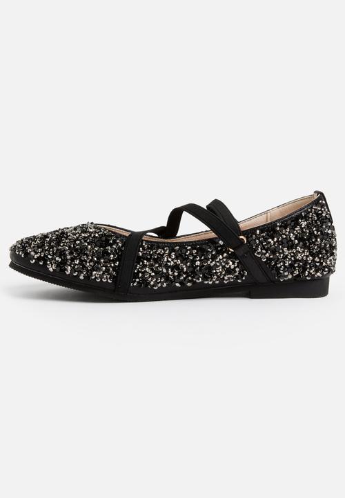 Pop Candy - Ballerina Sequin pump - black 