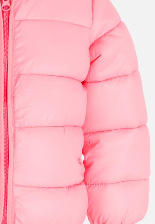 Pop Candy - Girls Puffer Jacket Dark Pink
