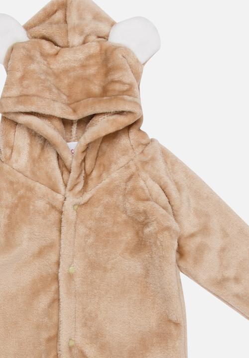 Pop Candy - Teddy  Onesie Brown