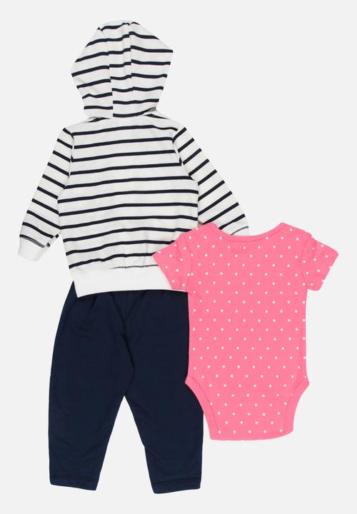 Pop Candy - 3 Piece Hooded  Set Multi-colour