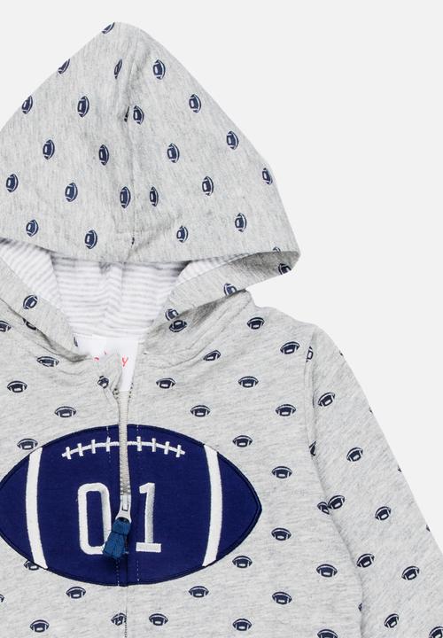 Pop Candy - Football Hoodie Grey