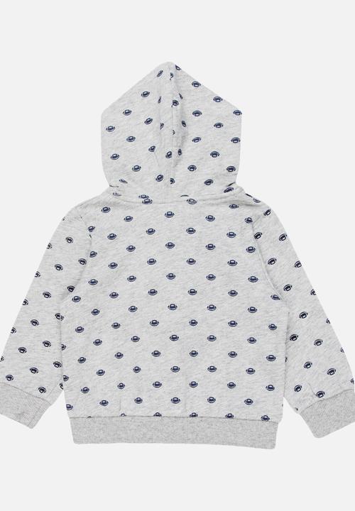 Pop Candy - Football Hoodie Grey