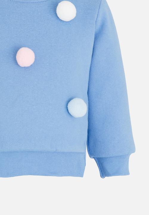 Pop Candy - Girls Long Sleeve Sweat Top Blue