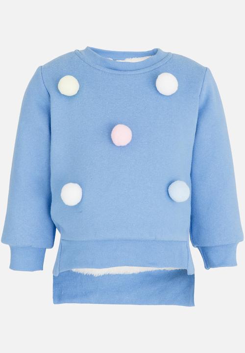 Pop Candy - Girls Long Sleeve Sweat Top Blue