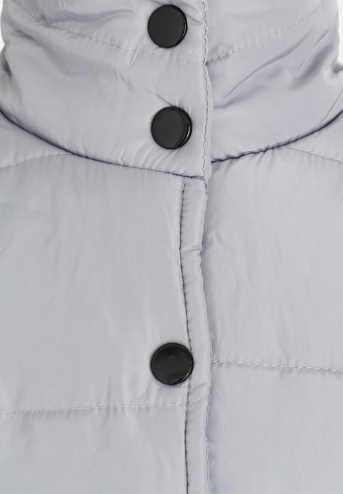 Pop Candy - Girls Puffer Jacket Grey