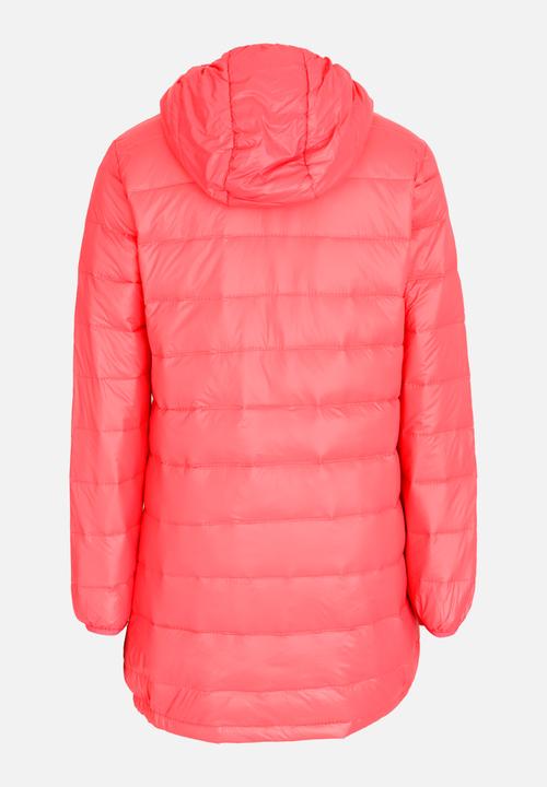 Pop Candy - Girls Longer Length  Puffer Jacket Mid Pink