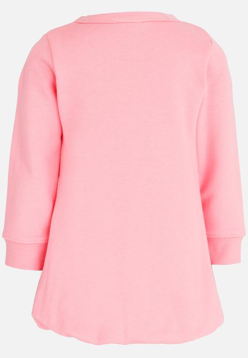 Pop Candy - Girls  Long Sleeve Sweat Top Mid Pink