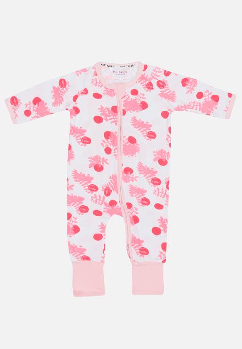 Pop Candy - Printed Sleepsuit Pale Pink