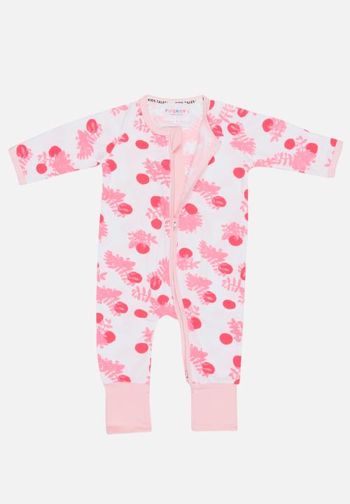 Pop Candy - Printed Sleepsuit Pale Pink