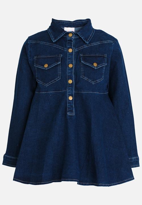 Pop Candy - Denim Dress Blue