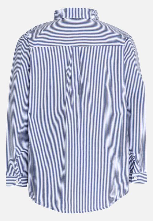 Pop Candy - Printed Long Sleeve Blouse Blue