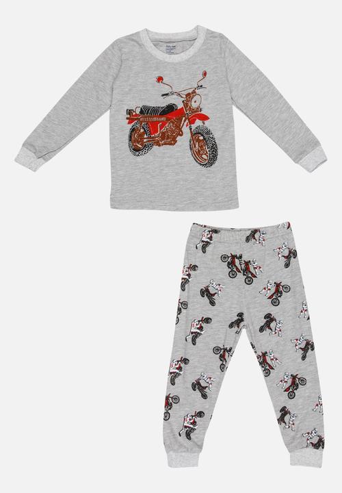 Pop Candy - Printed Pj Set - Grey