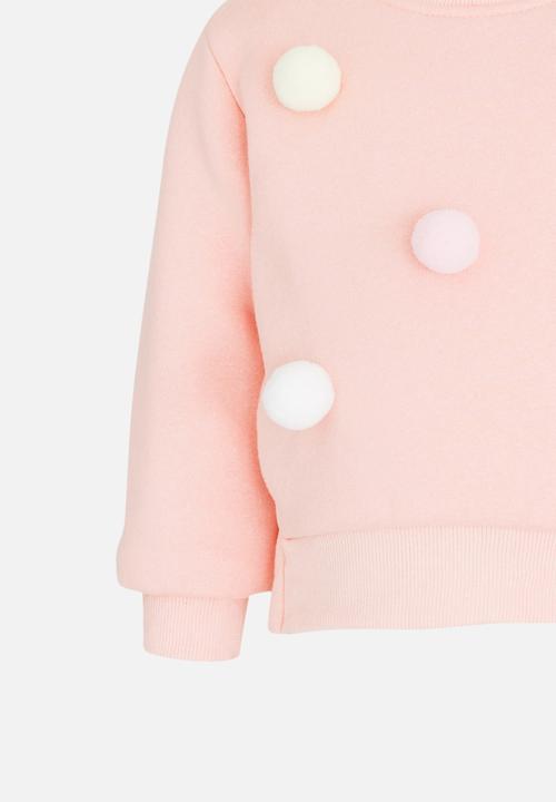 Pop Candy - Girls Long Sleeve Sweat Top Mid Pink