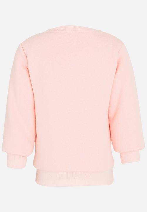 Pop Candy - Girls Long Sleeve Sweat Top Mid Pink