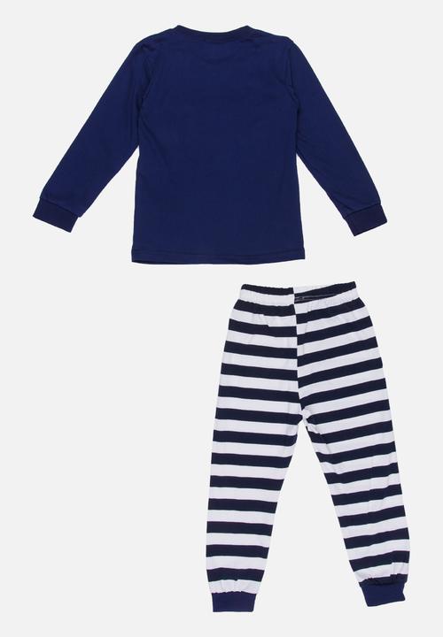 Pop Candy - Car Printed PJ Set - Navy