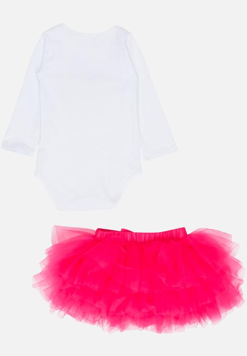 Pop Candy - 4 Piece Tutu Skirt Set Dark Pink