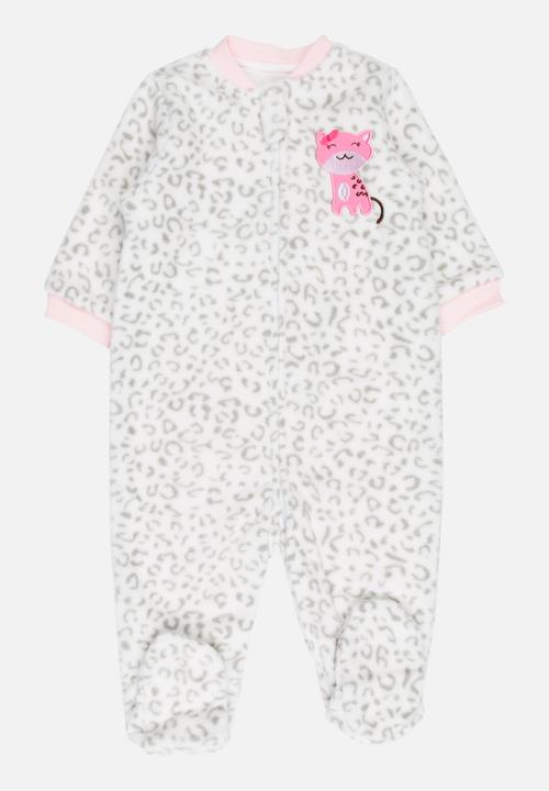 Pop Candy - Printed kitty bodysuit - white & pink 