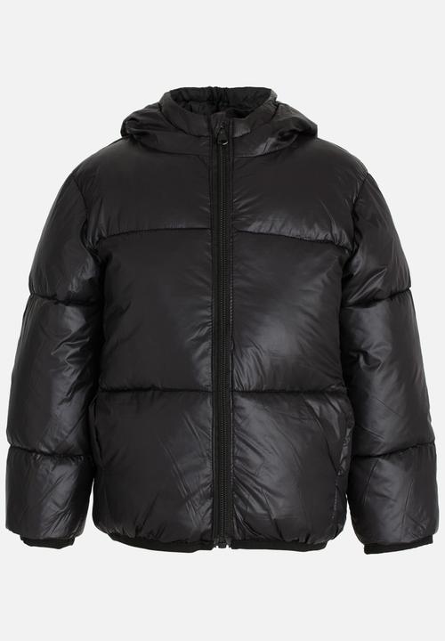 Pop Candy - Boys Puffer Jacket Black