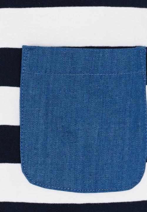 Pop Candy - Stripe Dress Blue