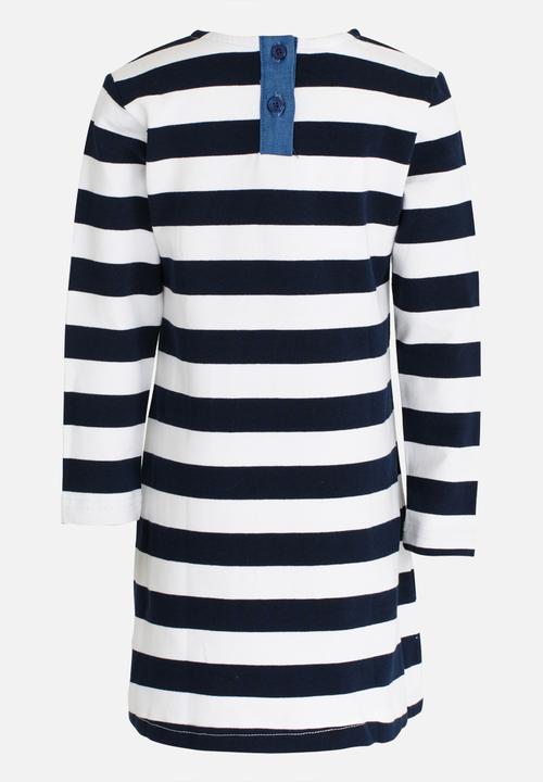 Pop Candy - Stripe Dress Blue